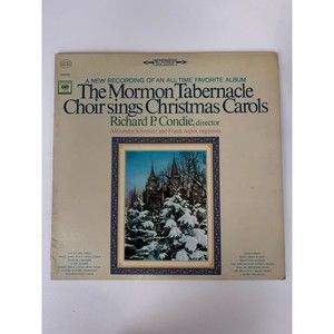 The Mormon Tabernacle Choir Sings Christmas Carols LP Condie Columbia 6777 VG+